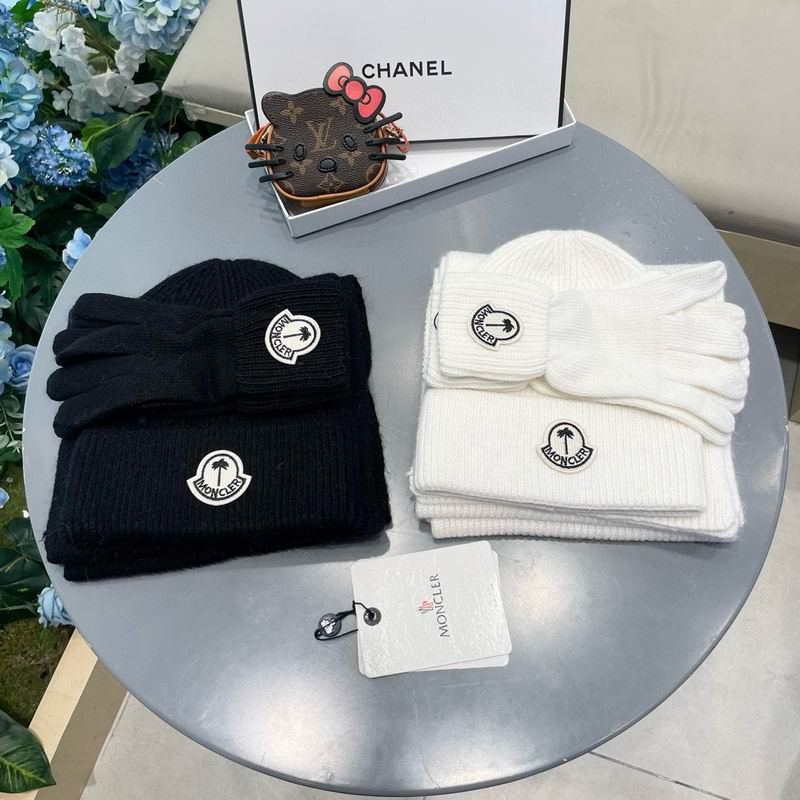 Moncler scarf hat gloves 112511